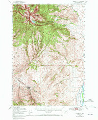 Virginia City 1950 topographic map thumbnail