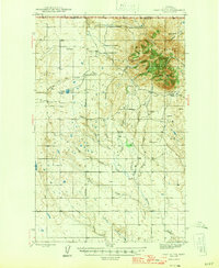 West Butte 1945 topographic map thumbnail