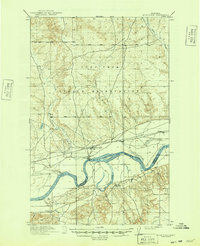 Wolf Point 1916 topographic map thumbnail