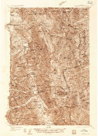 Silvertip 1936 topographic map thumbnail