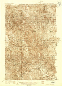 Thompson Lakes 1935 topographic map preview