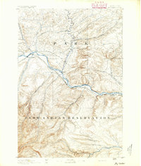 Big Timber 1891 topographic map thumbnail