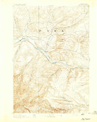 Big Timber 1893 topographic map thumbnail