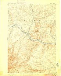 Big Timber 1893 topographic map thumbnail