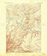 Big Timber 1893 topographic map thumbnail