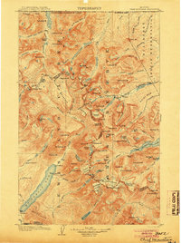 Chief Mountain 1904 topographic map thumbnail