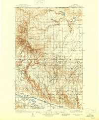 Cherry Ridge 1913 topographic map thumbnail