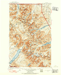 Chief Mountain 1938 topographic map thumbnail