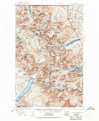 Chief Mountain 1938 topographic map thumbnail