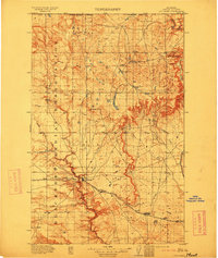 Cut Bank 1912 topographic map thumbnail