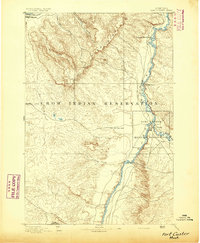 Fort Custer 1894 topographic map thumbnail
