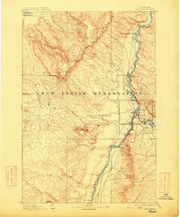 Fort Custer 1894 topographic map thumbnail