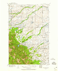 Heart Butte 1914 topographic map thumbnail