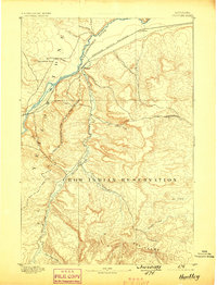 Huntley 1893 topographic map thumbnail