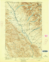 Kintla Lakes 1906 topographic map thumbnail