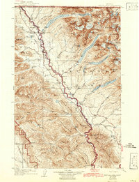 Kintla Lakes 1906 topographic map thumbnail
