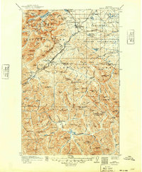 Marias Pass 1913 topographic map thumbnail