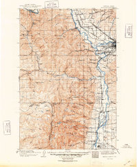 Missoula 1912 topographic map thumbnail