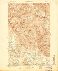 Ovando 1905 topographic map thumbnail