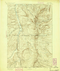 Rosebud 1894 topographic map thumbnail