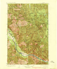 Thompson Falls 1937 topographic map thumbnail