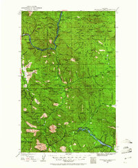 Thompson Lakes 1935 topographic map preview
