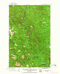 Thompson Lakes 1935 topographic map preview