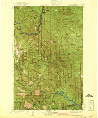Thompson Lakes 1942 topographic map preview