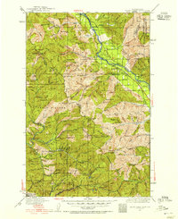 Trout Creek 1932 topographic map thumbnail