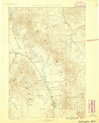 Fort Logan 1886 topographic map thumbnail