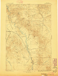 Fort Logan 1886 topographic map thumbnail