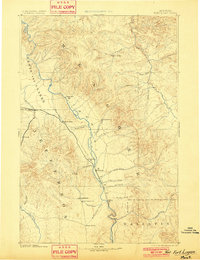 Fort Logan 1886 topographic map thumbnail