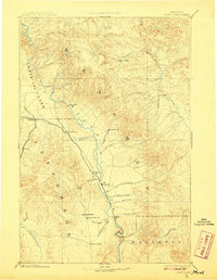 Fort Logan 1886 topographic map thumbnail