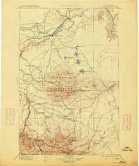 Fort Benton 1897 topographic map thumbnail