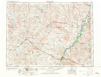 Glendive 1954 topographic map thumbnail