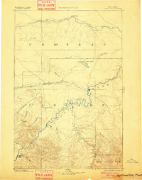 Great Falls 1886 topographic map thumbnail