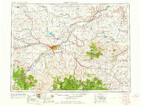 Great Falls 1954 topographic map thumbnail