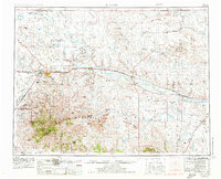 Havre 1953 topographic map thumbnail