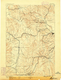 Helena 1889 topographic map thumbnail