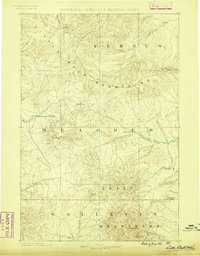 Little Belt Mts. 1886 topographic map thumbnail