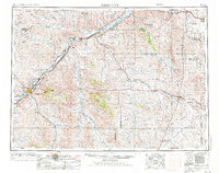 Miles City 1953 topographic map thumbnail