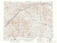 Miles City 1953 topographic map thumbnail