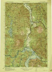 Priest Lake 1913 topographic map thumbnail