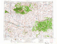 Roundup 1954 topographic map thumbnail
