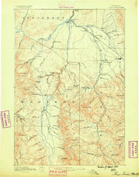 Three Forks 1888 topographic map thumbnail