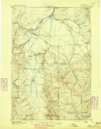 Three Forks 1895 topographic map thumbnail