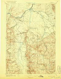 Three Forks 1895 topographic map thumbnail