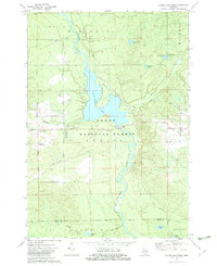Alcona Dam Pond 1972 topographic map thumbnail
