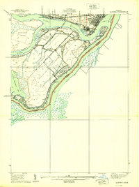 Algonac 1939 topographic map thumbnail