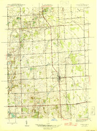 Almont 1945 topographic map thumbnail